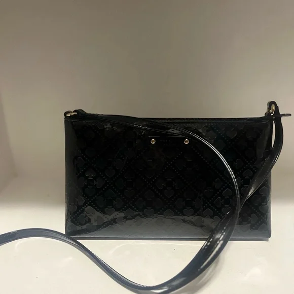 Kate Spade Black Embossed Clutch - Picture 6 of 6